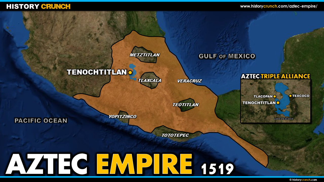 Map of the Aztec Empire