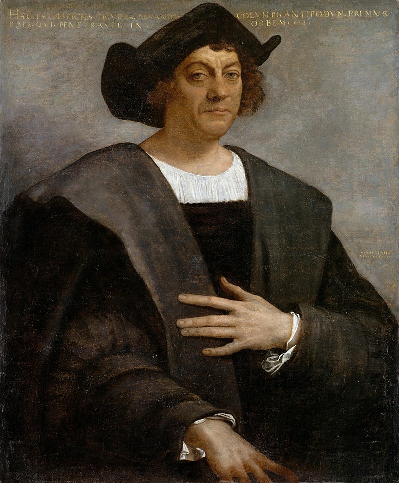 Portrait of Christopher Columbus by Sebastiano del Piombo, 1519.