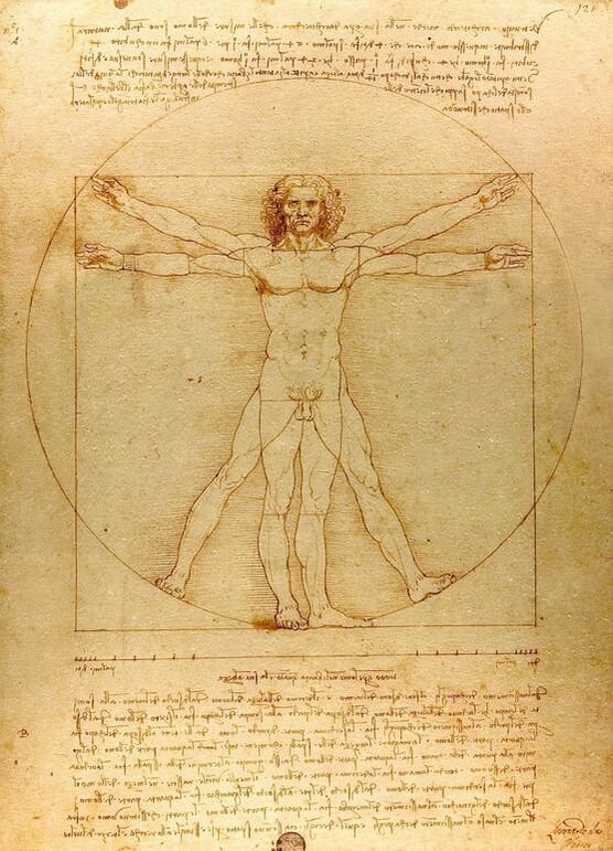 Vitruvian Man by Leonardo da Vinci