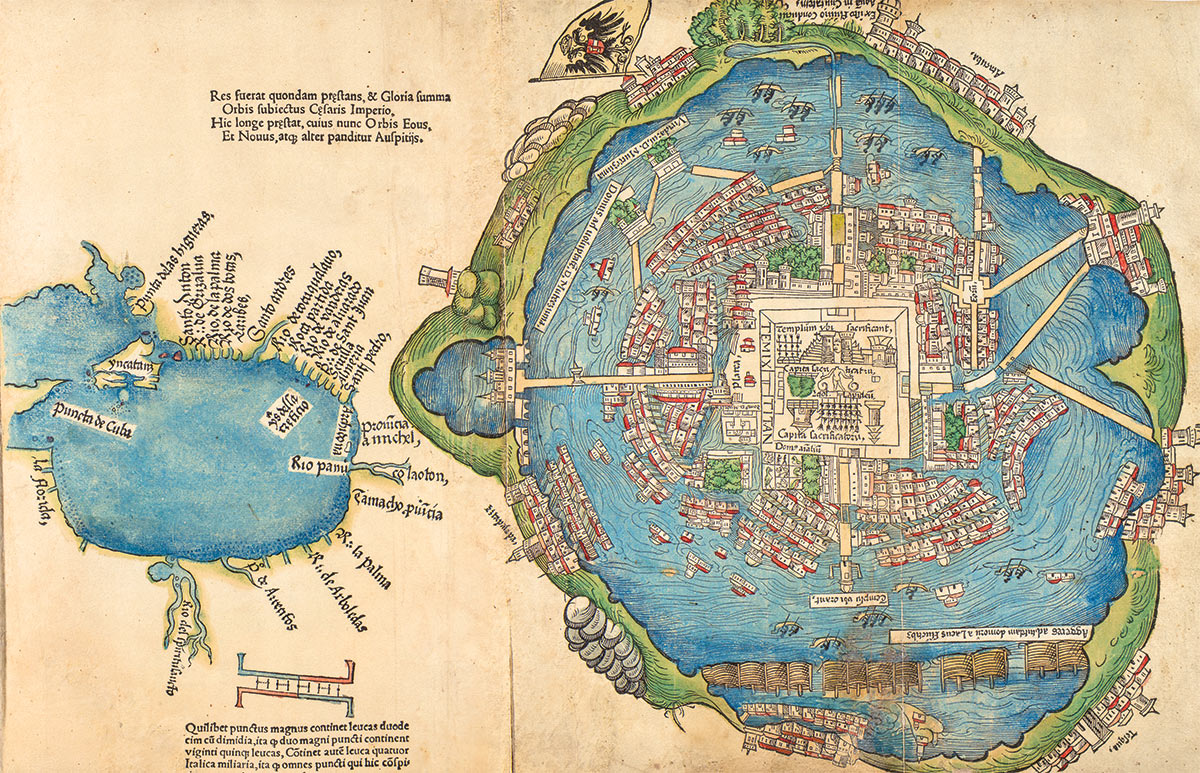 First European Map of Tenochtitlan (1524)