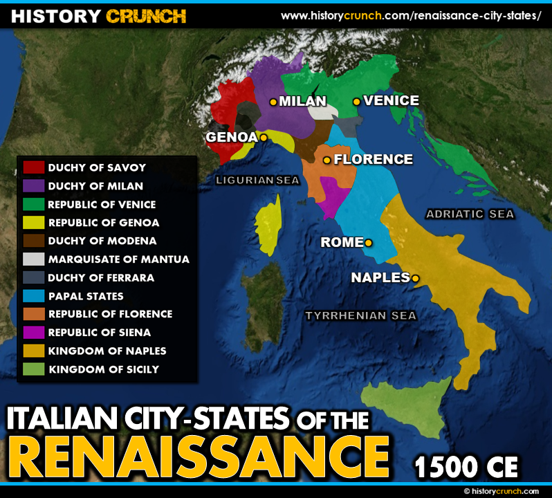 Renaissance City-States Map