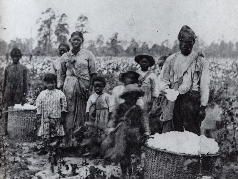 Black Slave Family in Georgia (1850)